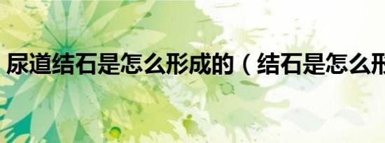尿道结石是怎么形成的（结石是怎么形成的）