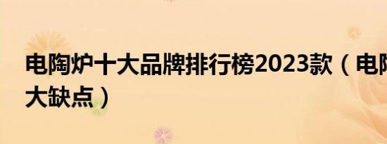电陶炉十大品牌排行榜2023款（电陶炉的最大缺点）
