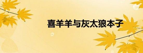 喜羊羊与灰太狼本子