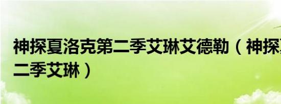 神探夏洛克第二季艾琳艾德勒（神探夏洛克第二季艾琳）