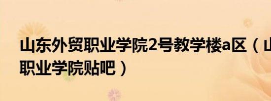 山东外贸职业学院2号教学楼a区（山东外贸职业学院贴吧）