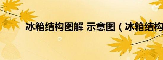 冰箱结构图解 示意图（冰箱结构）