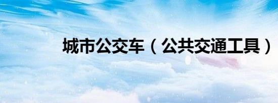 城市公交车（公共交通工具）