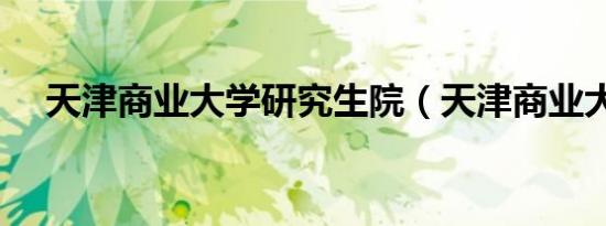 天津商业大学研究生院（天津商业大学）