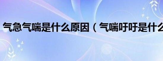 气急气喘是什么原因（气喘吁吁是什么意思）