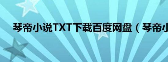 琴帝小说TXT下载百度网盘（琴帝小说）