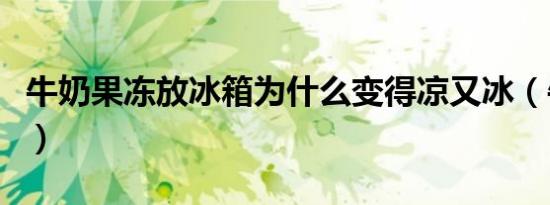 牛奶果冻放冰箱为什么变得凉又冰（牛奶果冻）