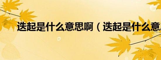 迭起是什么意思啊（迭起是什么意思）