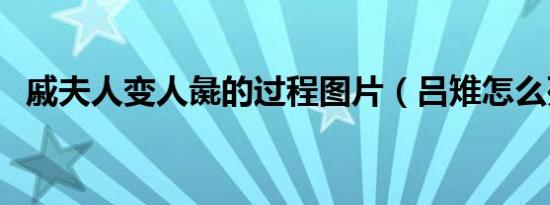 戚夫人变人彘的过程图片（吕雉怎么死的）