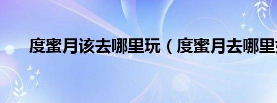 度蜜月该去哪里玩（度蜜月去哪里好）
