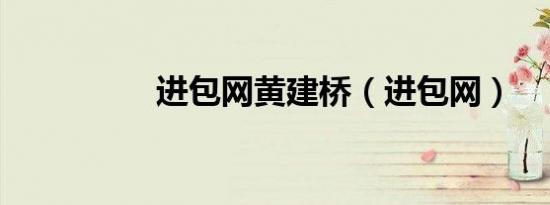 进包网黄建桥（进包网）