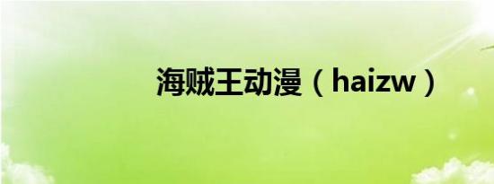 海贼王动漫（haizw）