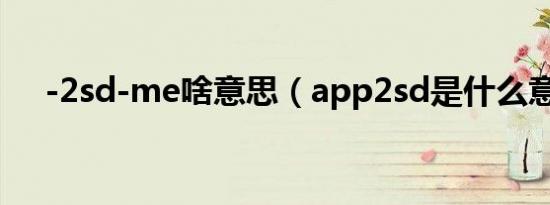 -2sd-me啥意思（app2sd是什么意思）