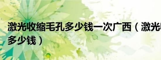 激光收缩毛孔多少钱一次广西（激光收缩毛孔多少钱）