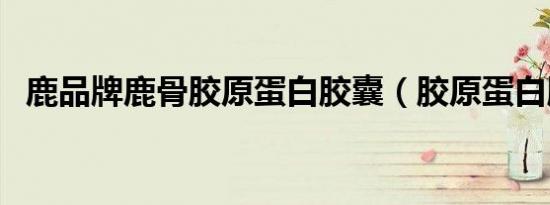 鹿品牌鹿骨胶原蛋白胶囊（胶原蛋白胶囊）