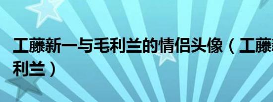 工藤新一与毛利兰的情侣头像（工藤新一与毛利兰）
