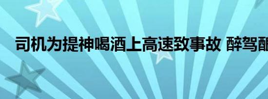 司机为提神喝酒上高速致事故 醉驾酿祸端