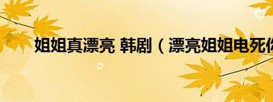姐姐真漂亮 韩剧（漂亮姐姐电死你）