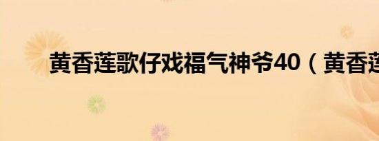 黄香莲歌仔戏福气神爷40（黄香莲）