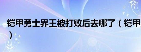 铠甲勇士界王被打败后去哪了（铠甲勇士界王）