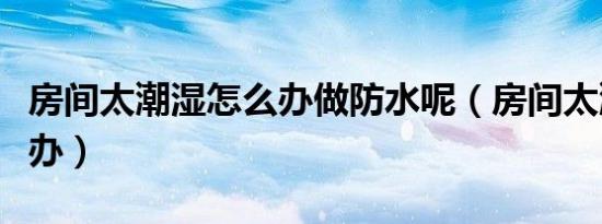 房间太潮湿怎么办做防水呢（房间太潮湿怎么办）