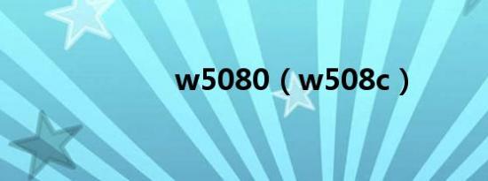 w5080（w508c）