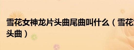 雪花女神龙片头曲尾曲叫什么（雪花女神龙片头曲）