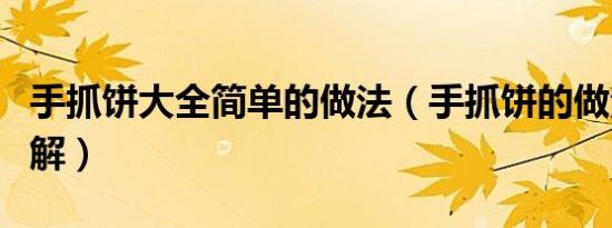 手抓饼大全简单的做法（手抓饼的做法大全图解）