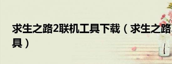 求生之路2联机工具下载（求生之路2联机工具）