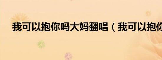 我可以抱你吗大妈翻唱（我可以抱你吗）