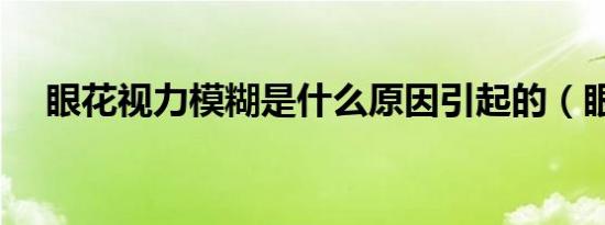 眼花视力模糊是什么原因引起的（眼花）