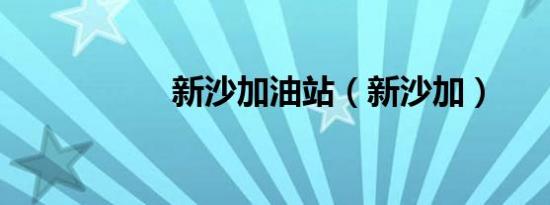 新沙加油站（新沙加）