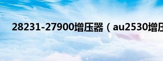 28231-27900增压器（au2530增压器）