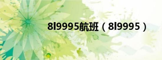 8l9995航班（8l9995）