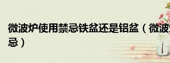 微波炉使用禁忌铁盆还是铝盆（微波炉使用禁忌）