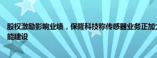 股权激励影响业绩，保隆科技称传感器业务正加大匈牙利产能建设