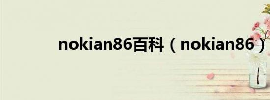 nokian86百科（nokian86）