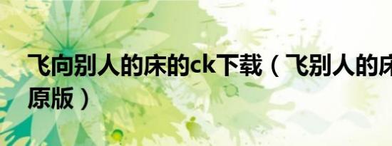 飞向别人的床的ck下载（飞别人的床ck沉珂原版）