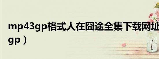 mp43gp格式人在囧途全集下载网址（mp43gp）