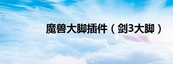 魔兽大脚插件（剑3大脚）