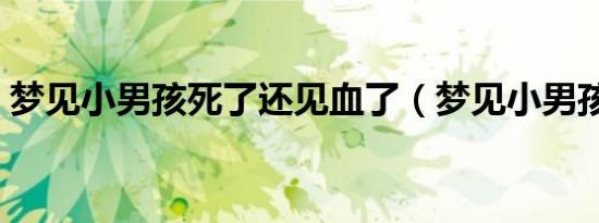 梦见小男孩死了还见血了（梦见小男孩死了）
