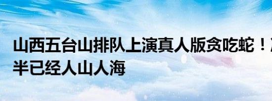 山西五台山排队上演真人版贪吃蛇！凌晨五点半已经人山人海