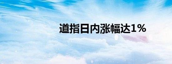 道指日内涨幅达1%