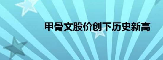 甲骨文股价创下历史新高