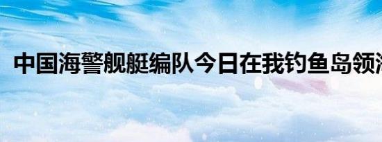 中国海警舰艇编队今日在我钓鱼岛领海巡航