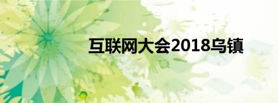 互联网大会2018乌镇