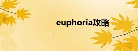 euphoria攻略