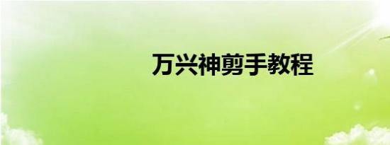 万兴神剪手教程