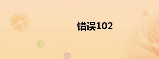 错误102