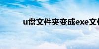 u盘文件夹变成exe文件如何处理